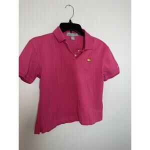WOMEN'S MASTERS COLLECTION LADIES PINK GOLF POLO SZ S SHORT SLEEVE